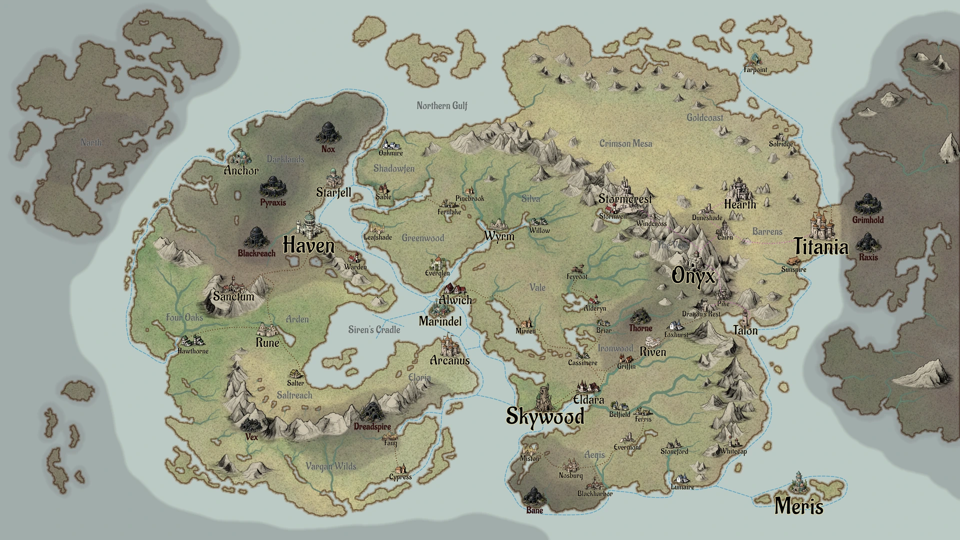 Map of Endros