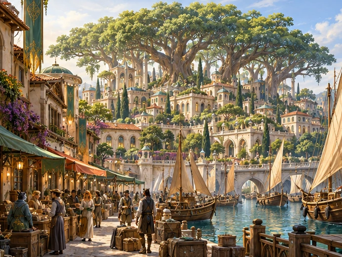 Eldara — City illustration